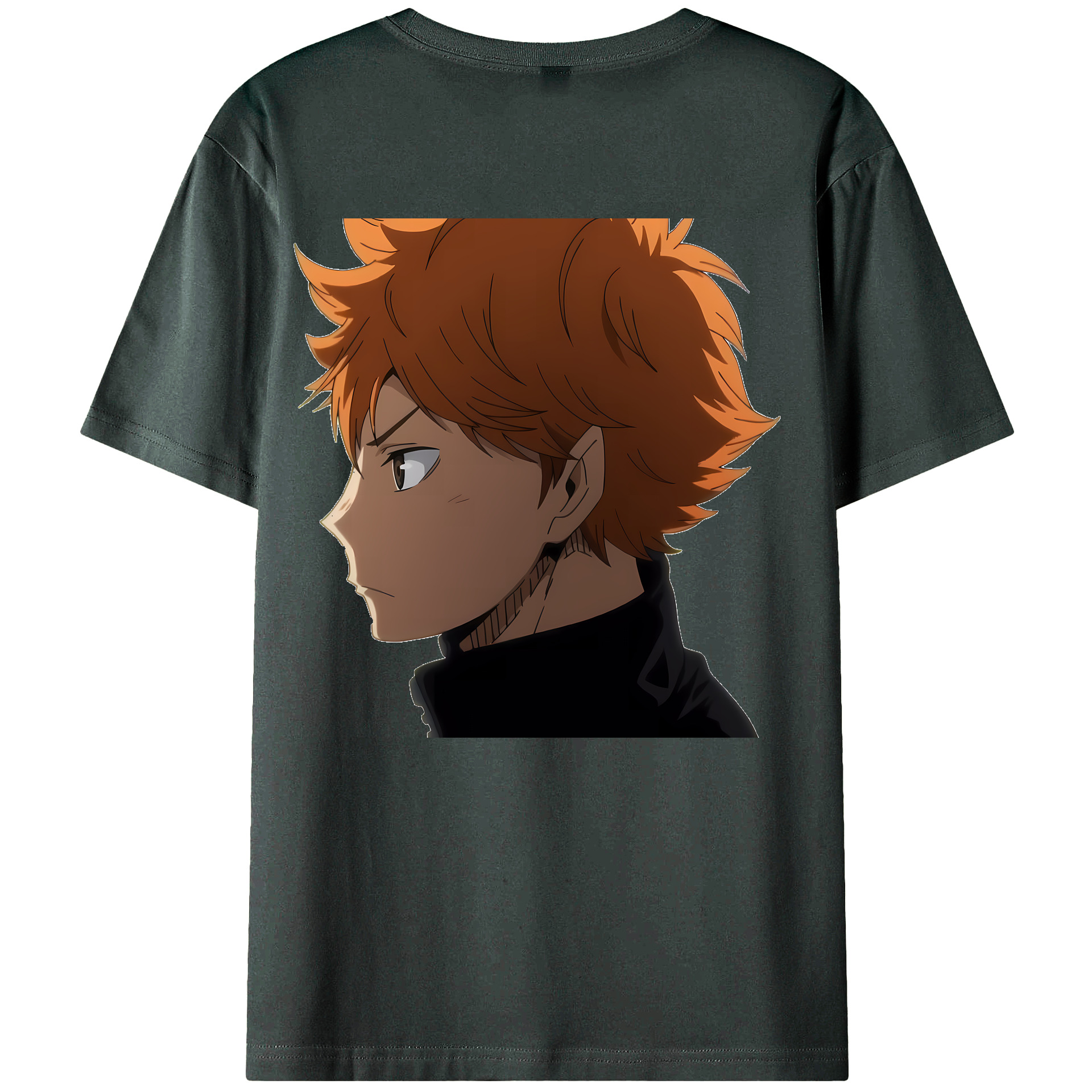 （画像用） ハイキュー!! Haikyu!! 綿100％ メンズ半袖Tシャツ（バックプリント） 通気性